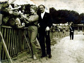With Edy Campagnoli at Villa Glori in Rome