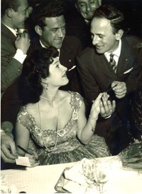 With Silvana Pampanini in Milan